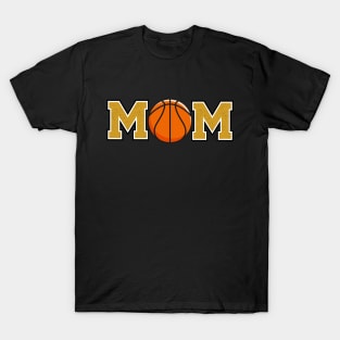 Basketball Mom Gold T-Shirt